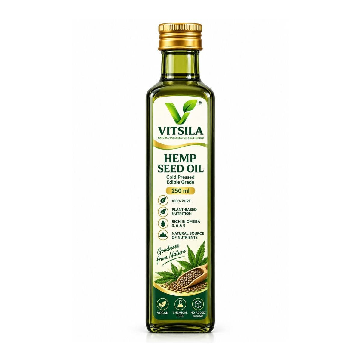 VITSILA Hemp Seed Massage Oil 250ml