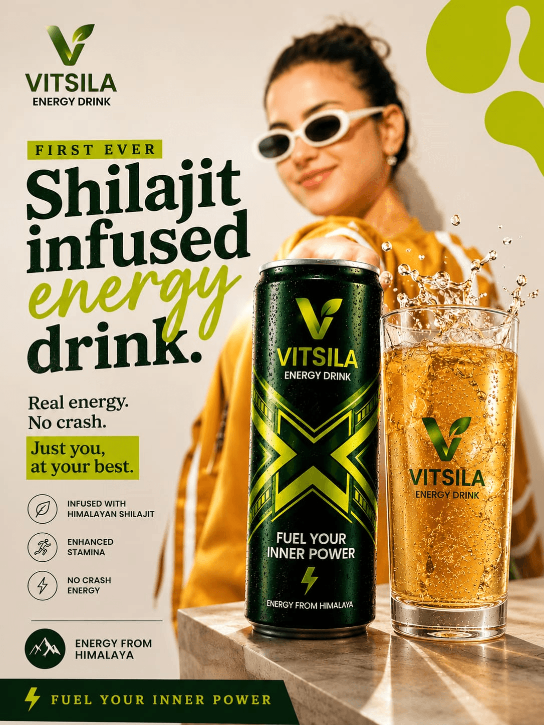 VITSILA golden energy drink campaign