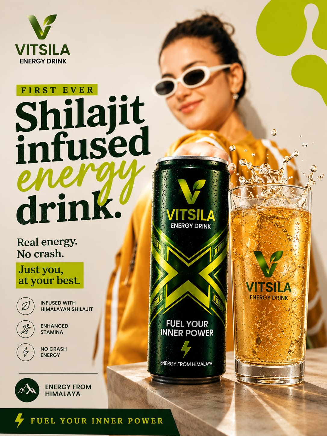 VITSILA golden energy drink campaign