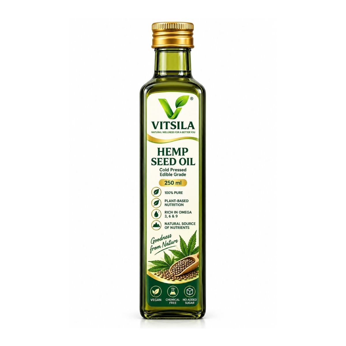 VITSILA Hemp Seed Massage Oil 250ml